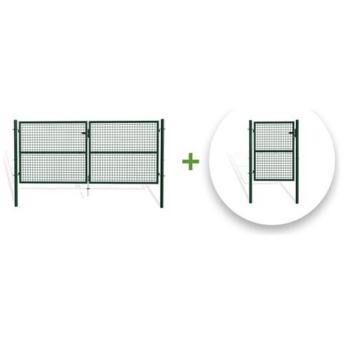 Confezione Cancello Battente In Rete Olga 300b130 + Cancello Verde Da 1 M - Foto 1