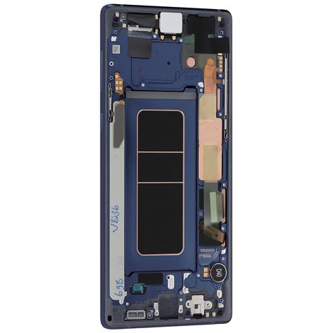 Schermo Lcd Completo Per Samsung Galaxy Note 9 Vetro Touch E Frame, Blu Scuro - Foto 2