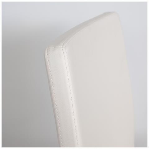 Sedia Trudy Gambe Bianche Cuscino Bianco 01 - Foto 3