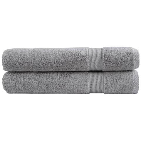 Asciugamani per Sauna SOLUND 2 pz Grigi 80x200cm 600gsm - Foto 1