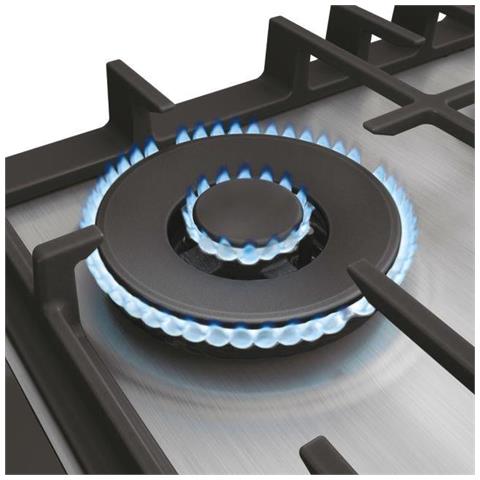 Piano Cottura HAHG6BF4XH a Gas 4 Zone Cottura da 59 cm Colore Acciaio inox - Foto 2