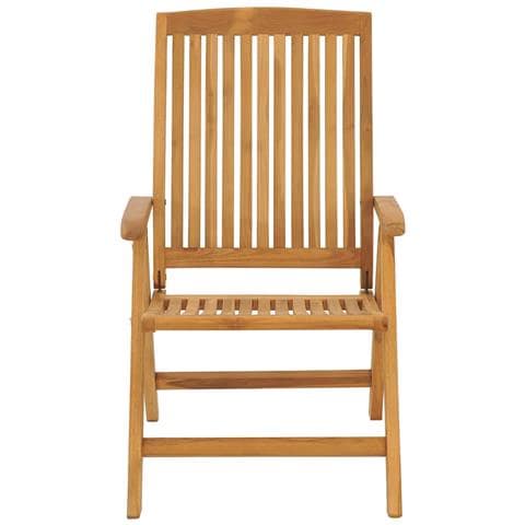 Sedie da Giardino Reclinabili con Cuscini 8 pz in Legno di Teak - Foto 2