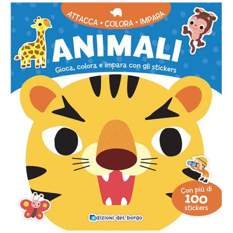 Raffaella Cosco - Animali. Gioca, colora e impara con gli stickers. Ediz. a colori - Foto 1