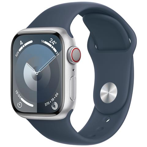 Watch Series 9 41 mm Digitale 352 x 430 Pixel Touch screen 4G Argento Wi-Fi GPS (satellitare) - Foto 1