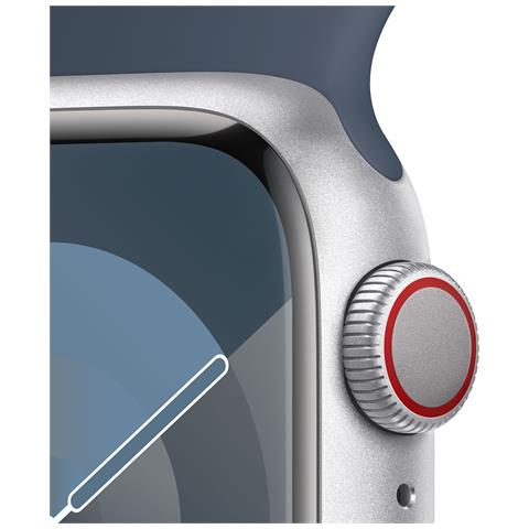 Watch Series 9 41 mm Digitale 352 x 430 Pixel Touch screen 4G Argento Wi-Fi GPS (satellitare) - Foto 5