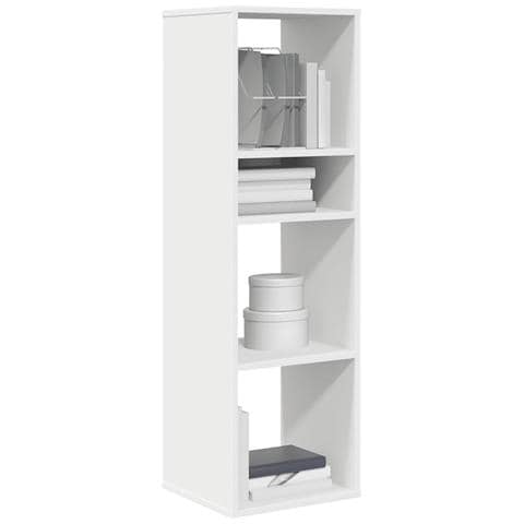 Libreria Bianca 34x31x112 Cm In Legno Multistrato - Foto 1