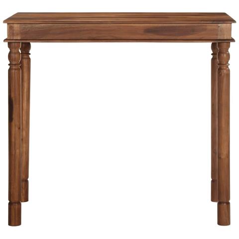 Tavolo Da Bar 120x60x107 Cm In Legno Massello Di Acacia - Foto 2