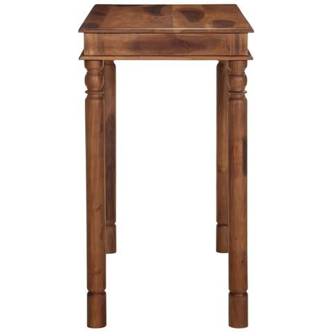 Tavolo Da Bar 120x60x107 Cm In Legno Massello Di Acacia - Foto 3
