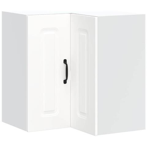 Pensile Da Cucina Ad Angolo Kalmar Bianco In Legno Multistrato - Foto 2