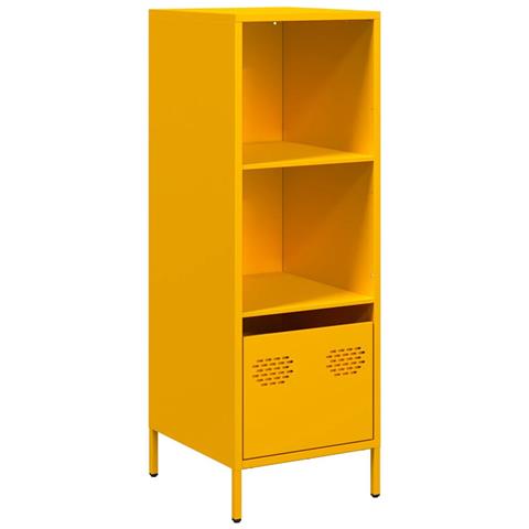 Credenza Giallo Senape 35x39x103,5 Cm In Acciaio - Foto 2