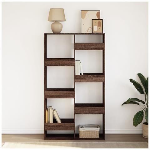 Libreria Rovere Marrone 100x33x175 Cm In Legno Multistrato - Foto 3