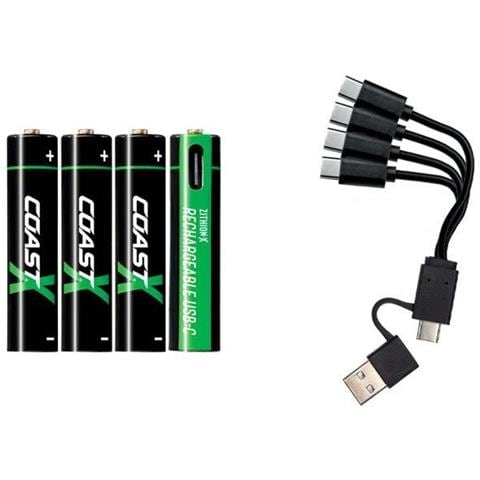 Batterie Ricaricabili USB-C AAA 750 mAh 4 Pezzi - Foto 1