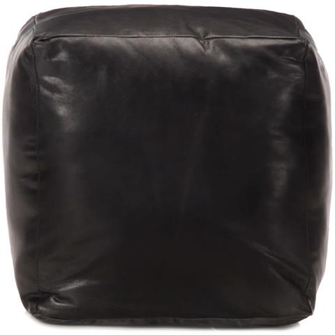 Lusso Casadino -  Pouf Nero 40x40x40 Cm In Vera Pelle Di Capra - Foto 1