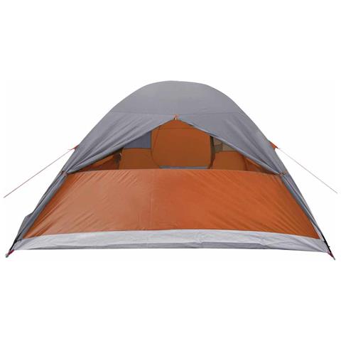 Tenda Familiare a Cupola 6 Persone Arancione Impermeabile - Foto 8