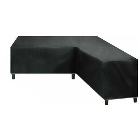Copertura Per Mobili Da Giardino A Forma Di V 270x270x90cm - Oxford Nero - Foto 1