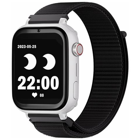 GPSSWPBLANCTELNEGR smartwatch e orologio sportivo 4,7 cm (1.85") 40 mm Digitale Touch screen 4G Bianco Wi-Fi GPS (satellitare) - Foto 1