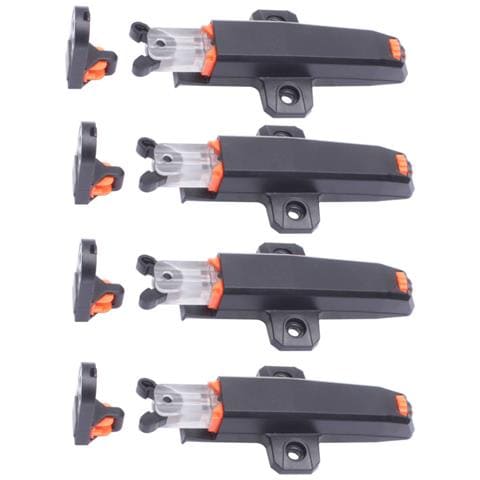 4 Pezzi Push To Open Chiusura Per Armadietti - Autobloccante Black - Foto 1