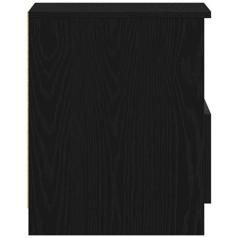 Comò da letto 2 pezzi Nero e Rovere 40x40x50 cm in legno ingegnerizzato - Foto 9