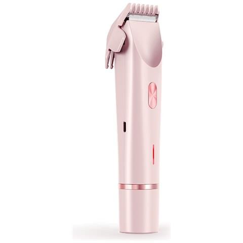 Epilatore Elettrico Doppia Testina Per Donna, Rifinitore Bikini, Ricaricabile Usb Pink - Foto 1