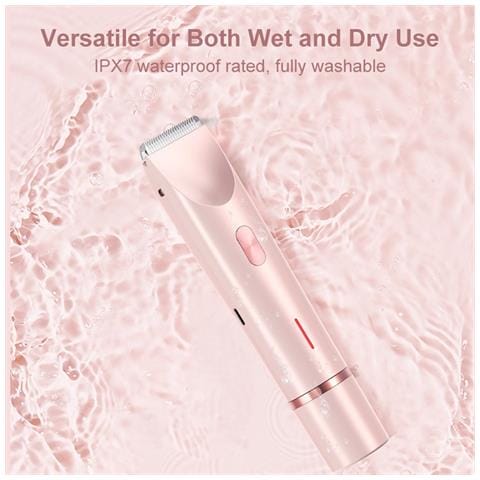 Epilatore Elettrico Doppia Testina Per Donna, Rifinitore Bikini, Ricaricabile Usb Pink - Foto 5