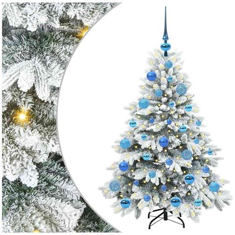 Albero di Natale artificiale con 150 LED Bianco 120 cm PE e PVC - Foto 1