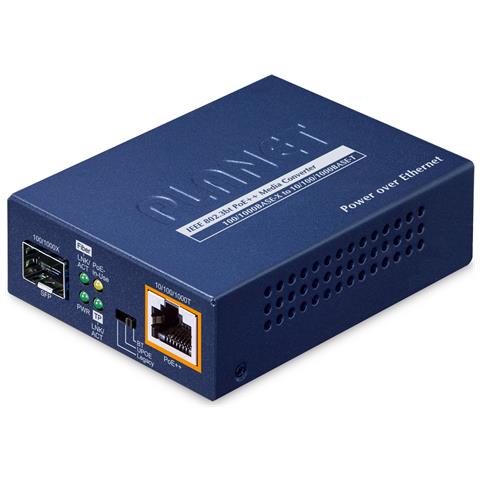 1-Port 100/1000X SFP to convertitore multimediale di rete 1000 Mbit /s Blu - Foto 1