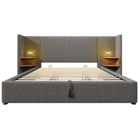 Letto Con Testiera Funzionale, Spazio Organizzativo E Design Moderno - Foto 2