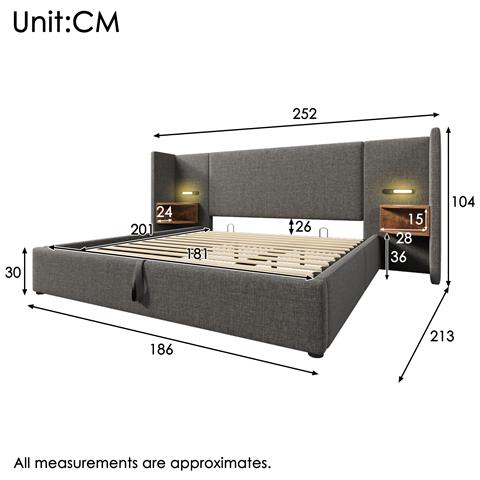 Letto Con Testiera Funzionale, Spazio Organizzativo E Design Moderno - Foto 3