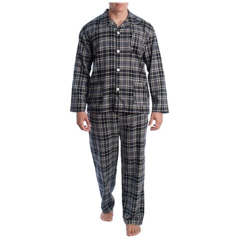Pigiama Da Uomo In Cotone Con Camicia A Maniche Lunghe Klp7 - Foto 1
