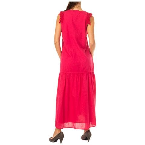 Abito Smanicato Con Collo Chiuso Lwd007 Donna - Foto 3