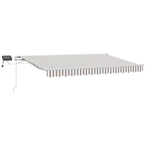 Tenda Retrattile Grigio chiaro e bianco 300 x 250 cm - Foto 1