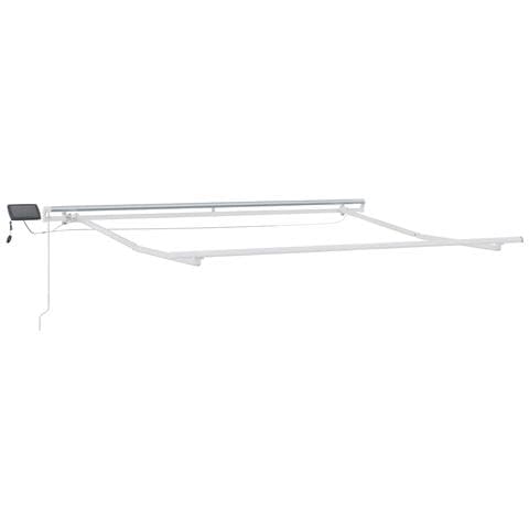 Tenda Retrattile Grigio chiaro e bianco 300 x 250 cm - Foto 2