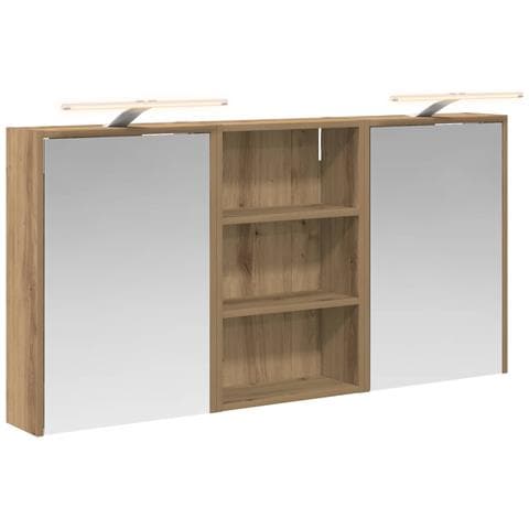 Set di Armadi da Bagno con lo scaffale 3 pcs 126 x 16 x 62.5 cm - Foto 1