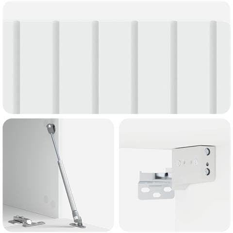 Mobile Porta TV da Muro Bianco 78,5 x 41 x 30 cm - Foto 9