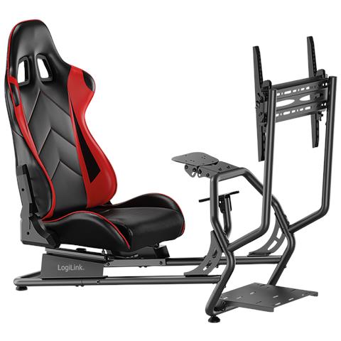 EO0065 sedia per videogioco Sedia per gaming universale Seduta a dondolo (culla) Nero, Rosso - Foto 1
