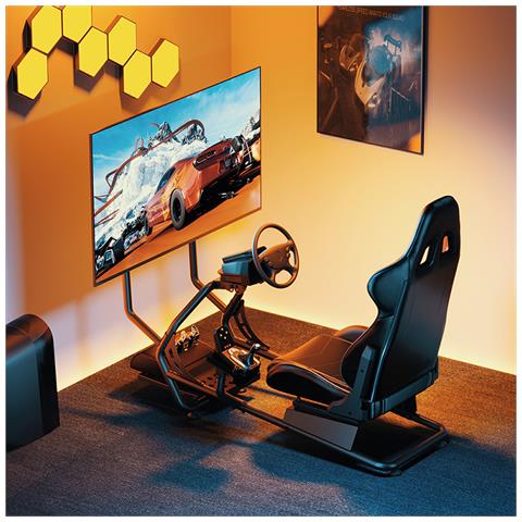 EO0065 sedia per videogioco Sedia per gaming universale Seduta a dondolo (culla) Nero, Rosso - Foto 5