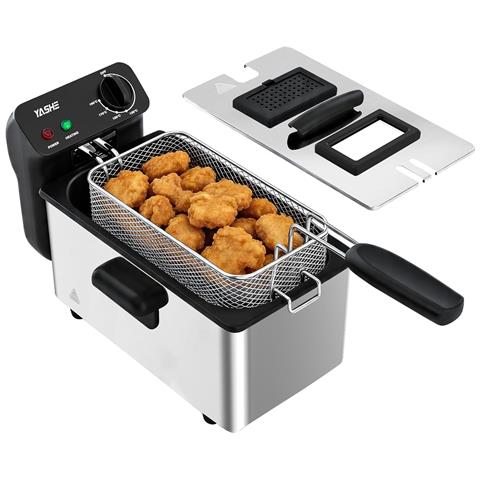 Friggitrice elettrica DF-301A. 3 L. 2000 W. finestra. acciaio inox - Foto 1