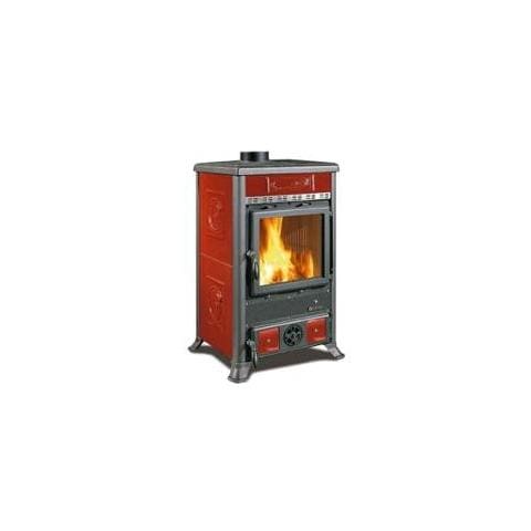 Stufa a Legna Rossella R1 Rivestimento in Maiolica Potenza Termica Nominale 8 kW 229 m3 riscaldabili Colore Bordeaux - Foto 2