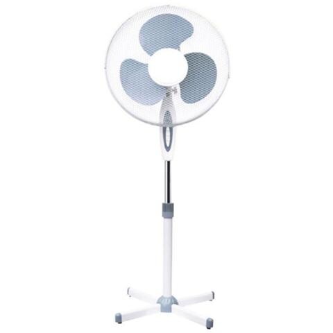 Ventilatore a Piantana Diametro 40 cm Colore Bianco / Grigio - Foto 2