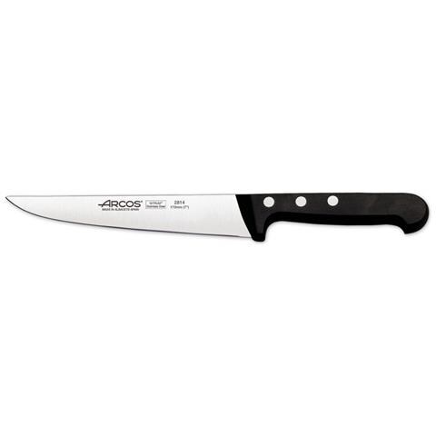 Serie Universal - Coltello Cucina - Lama Acciaio Inossidabile Nitrum 170 Mm - Manico Polioxymetilene (pom) Colore Nero - Foto 1