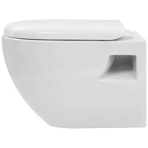 Wc Sospeso In Ceramica Bianca - Foto 9