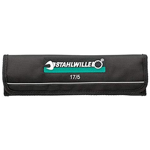 17/5 serie Chiavi Combinate Una Cricchetto Ratch aperto in Borsa portautensili AVVOLGIBILE, Set di 5 Pezzi - Foto 3