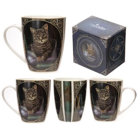 Tazza In Porcellana Bone China, Con Gatto Chiromante, Design Lisa Parker - Foto 1