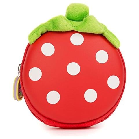 Boppi Tiny Trekker Portamonete Portachiavi Da Viaggio Piccolo Borsellino Da Viaggio Borsetta Portachiavi Con Zip - Fragola - Foto 1