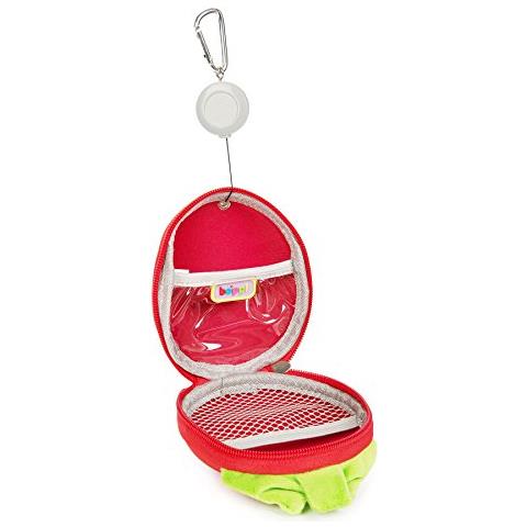 Boppi Tiny Trekker Portamonete Portachiavi Da Viaggio Piccolo Borsellino Da Viaggio Borsetta Portachiavi Con Zip - Fragola - Foto 3