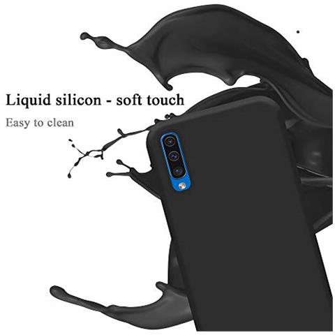 Custodia Compatibile Con Samsung Galaxy A50 / A50s / A30s In Liquid Nero - Coperchio Protettivo In Silicone Tpu Flessibile - Foto 2