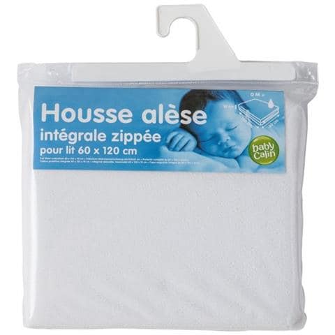 Housse Alese Intgrale Bb Zippe 60 X 120 X 10 Cm En Eponge - Foto 1