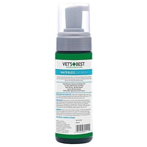 Veterinario Miglior Natural Senzacqua Cat Bath Senza Risciacquo Senzacqua Dry Shampoo Per Gatti 150ml - Foto 2