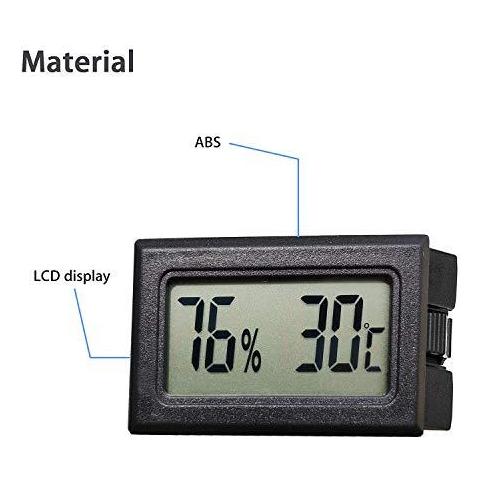 A Cristalli Liquidi Digital Del Termometro Di Temperatura Tester Di Umidit Del Termometro Gauge Per Serra Auto Casa Ufficio (3pcs)  - Foto 2
