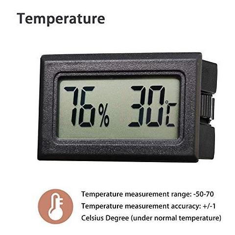 A Cristalli Liquidi Digital Del Termometro Di Temperatura Tester Di Umidit Del Termometro Gauge Per Serra Auto Casa Ufficio (3pcs)  - Foto 4